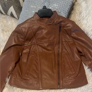Michael kors leather moto jacket - Luggage